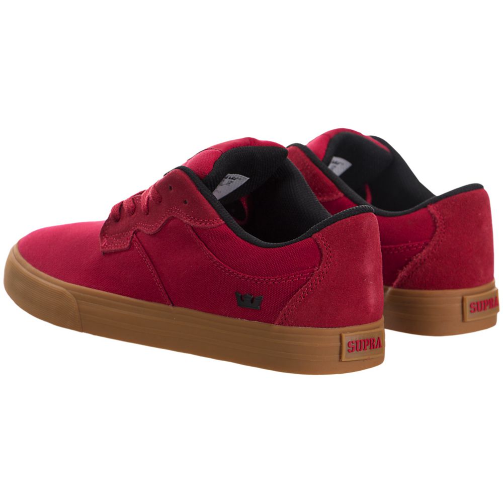 Baskets Basses Supra Axle Rouge Cardinal/Light Gum Homme | TJZ-57556044